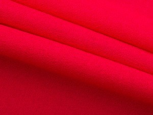 Doeskin fabric red